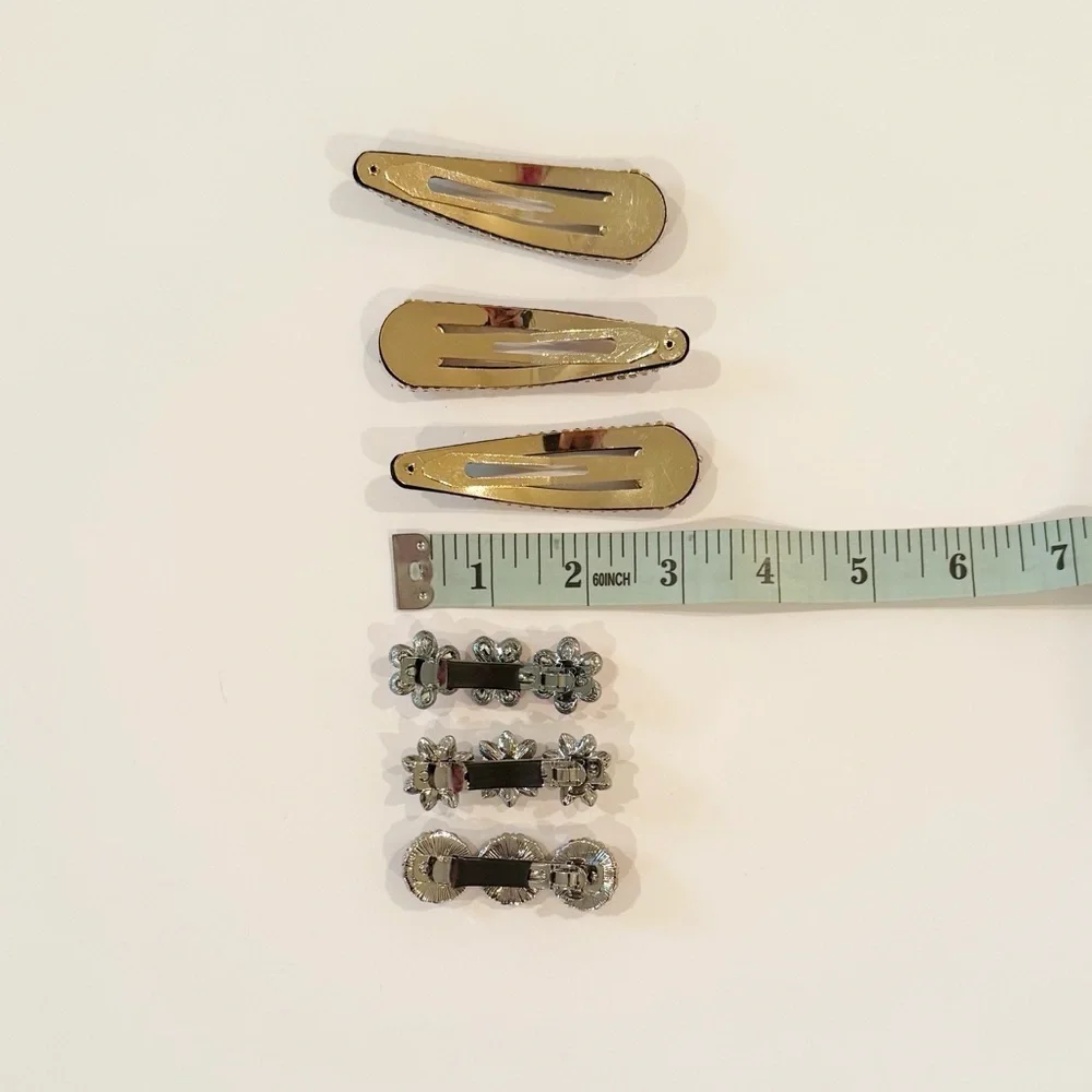 Girls Rhinestone Hair Clip Set